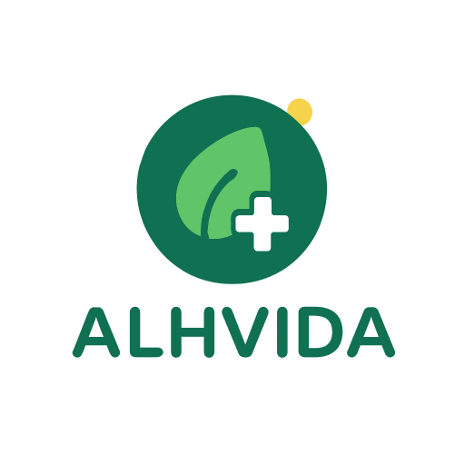 Logo de la empresa Alhvida, dedicada a tratamientos naturales
