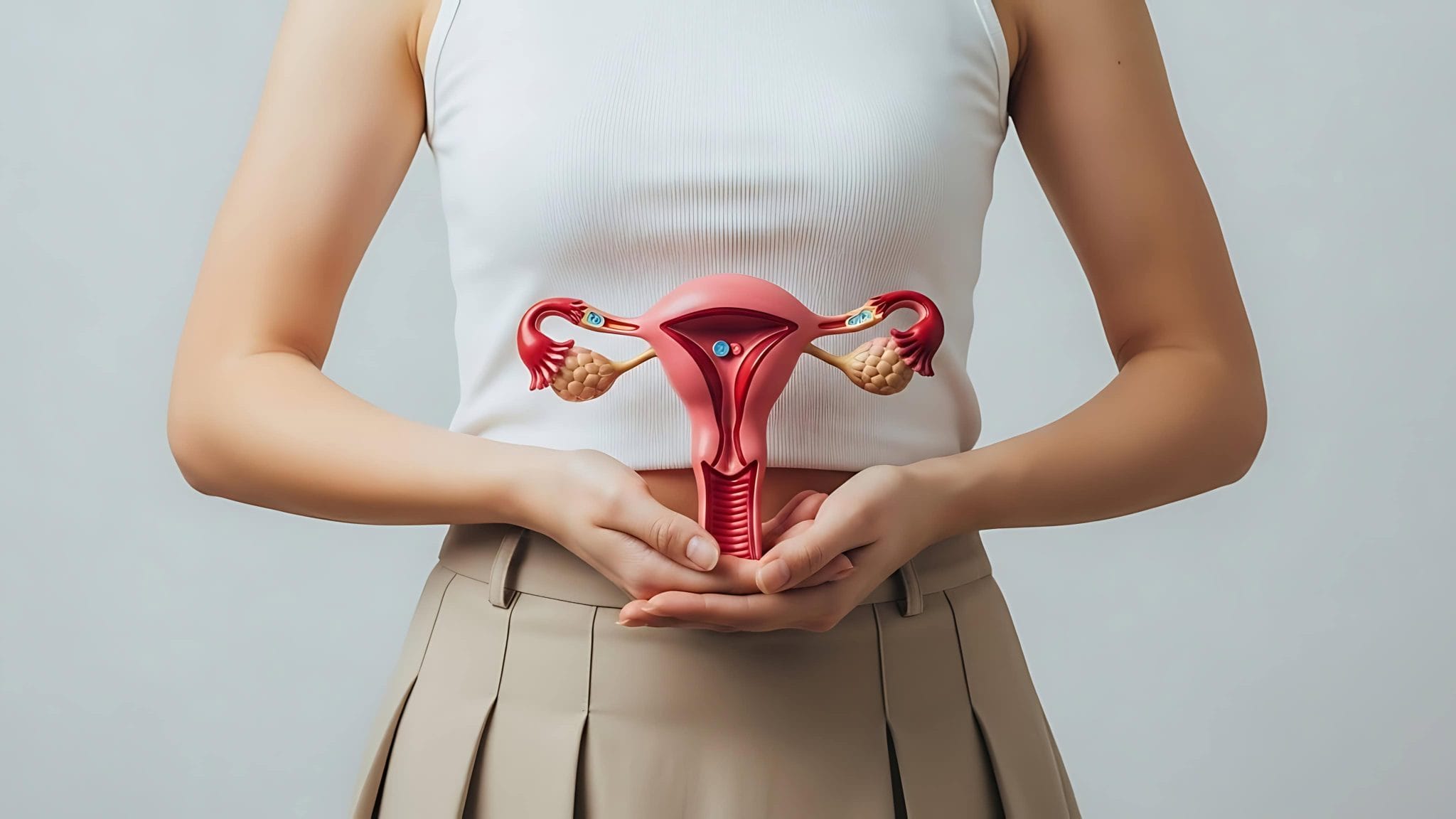 Ilustración alusiva a un aparato ginecológico saludable